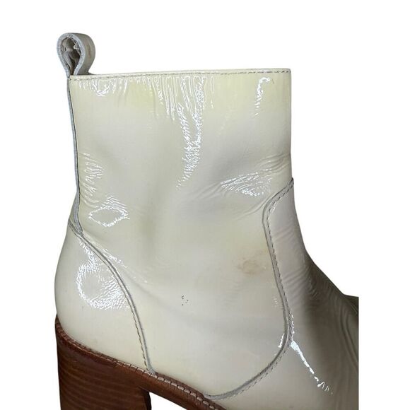 Jeffrey Campbell Quavo Ice Crinkle Patent Leather Chunky Platform Boots Size 10 - Picture 4 of 14